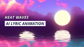 Heat Waves -  AI Music Animation (Vaporwave Aesthetic)