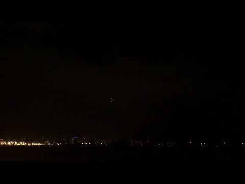 The (2) F-22 Raptors @ Night  (AFTERBURNERS)