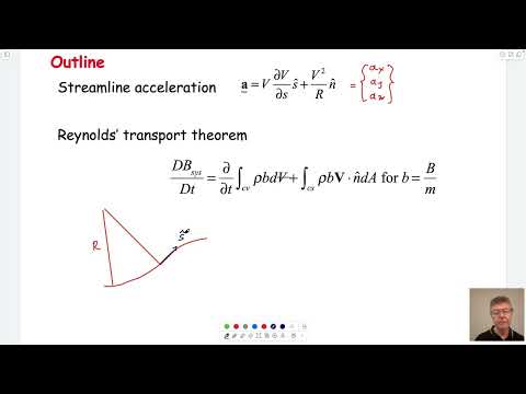 6:2 Conservation of Mass - Streamline Accelerations and Reynolds' Tranport Theorem