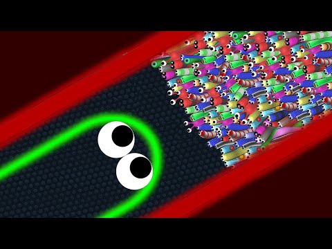 Slither.io 1 Legend Hacker Snake vs 97779 Tiny Snakes Epic Slitherio Gameplay
