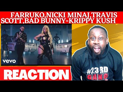 Farruko, Nicki Minaj, Bad Bunny - Krippy Kush (Remix) ft. Travis Scott, Rvssian | @23rdMAB REACTION