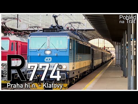 Pohled na trať | Praha hl.n. - Klatovy | R 774 Berounka/Špičák | aneb ranní slunce