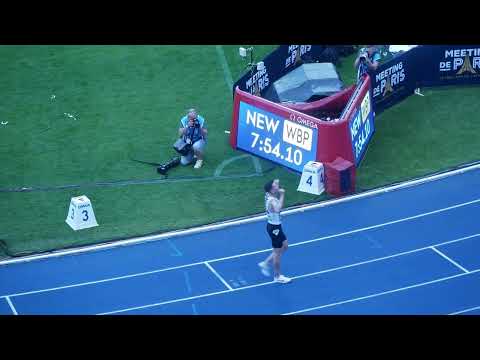 World record last lap Jakob Ingebrigtsen   2 miles : 7.54.10, Charlety diamond league record  monde