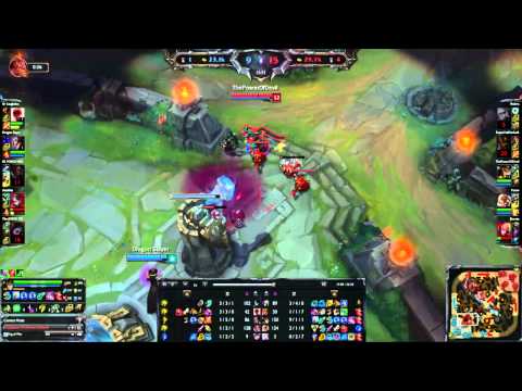 LOL FIRE   Unicorns Of Love PowerofEvil   Cassiopeia vs Twisted Fate   patch 4 21