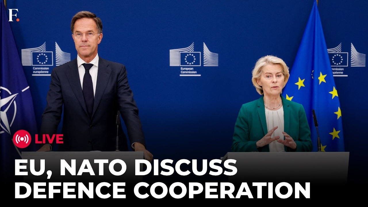 LIVE: EU Chief, NATO Secretary General Hold Press Conference on Defence Cooperation