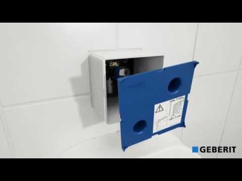 Geberit Typ 50 - urinaalin huuhtelupainikkeen asennus}