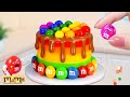 Awesome M M Cake Satisfying Miniature M M Cake With Chocolate Decorating Colorful M M Cake