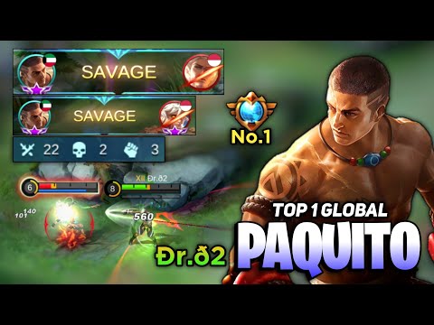 2X SAVAGE 22 KILL! Beast Mode Paquito Gameplay [ Top 1 Global Paquito Best Build 2021 ] Ðr.ð2 - MLBB