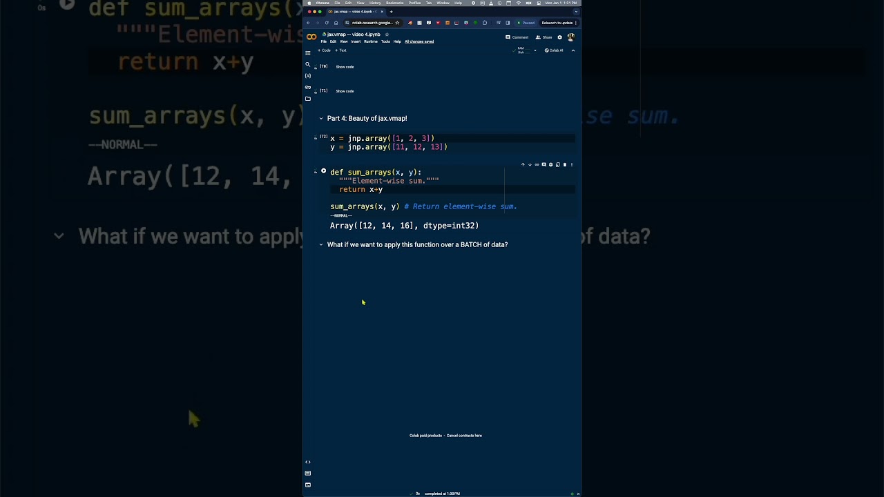 jax.vmap -- basic usage