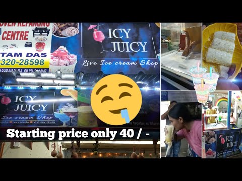 Trending Live Roll Ice Cream In Siliguri🍨🍦[Food Review Video]#icecream#icyjuicy #foodreview#trending