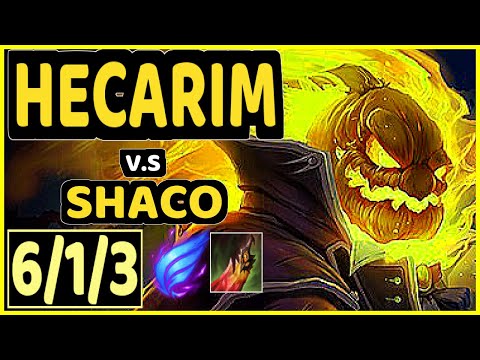 MAXLORE (HECARIM) vs SHACO - 6/1/3 KDA JUNGLE CHALLENGER GAMEPLAY - EUW