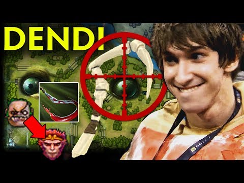 DENDI Pudge WTF Next Level Hook on Monkey - Old Signature SET Dota 2