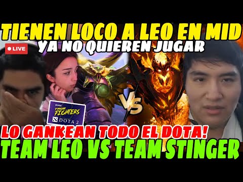 😲Everyone in Dota is beating Leostyle. They've got him going crazy, TEAM LEO vs TEAM STINGER😲| BI...