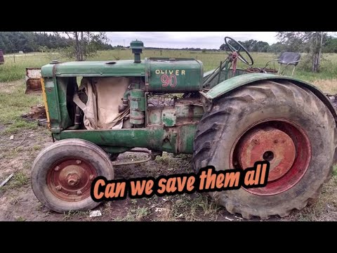 Four tractors we saved from the scrap man