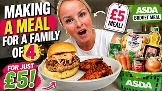 Making a Meal for a Family of 4 for Just £5! 💷🍽️ | Asda Budget Meal