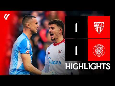 Sevilla FC vs  Girona FC (1-1) LALIGA | Resumen