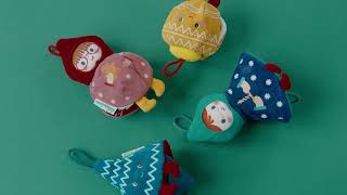 Christmas Decoration - Reversible Glow-in-the-Dark Fabric Elf Titti