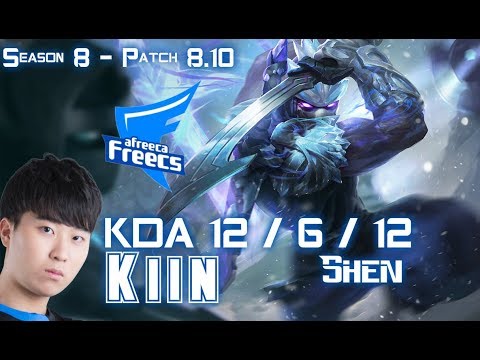 AFs Kiin SHEN vs SION Top - Patch 8.10 KR Ranked