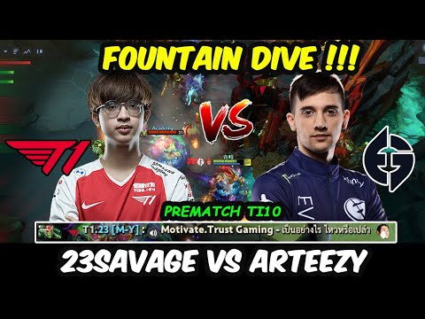 23savage vs Arteezy - T1 Evil Geniuses Carry Battle Ti10 Ranked Dota 2 pro Gameplay