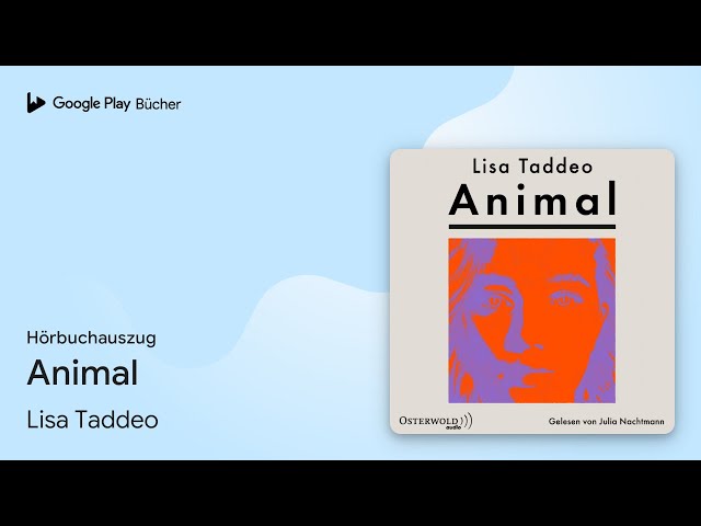 Vídeo relacionado con Animal: Roman | Von der Autorin des #1-SPIEGEL-Bestsellers 'Three Women - Drei Frauen'