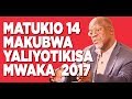 fahamu matukio 14 yaliotikisa dunia 2017