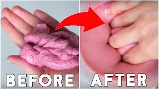 HOW TO FIX AN OLD/HARD SLIME! OLD SLIME LIKE NEW! STRETCHY AND SOFT!ANITA STORIES