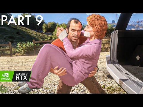 Grand Theft Auto V ENHANCED Gameplay Walkthrough PART -9 | NaturalVision Insane Graphics [4K 60FPS]
