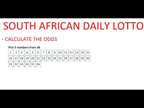 How to Calculate the Odds of Winning South African Daily Lotto - Step by Step Instructions -Tutorial