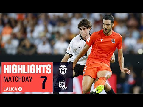 Resumen de Valencia vs Real Sociedad Matchday 7