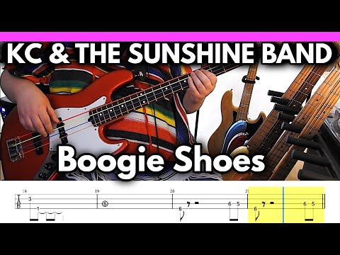 KC & The Sunshine Band - Boogie Shoes [1975] | BASS Cover | TABS