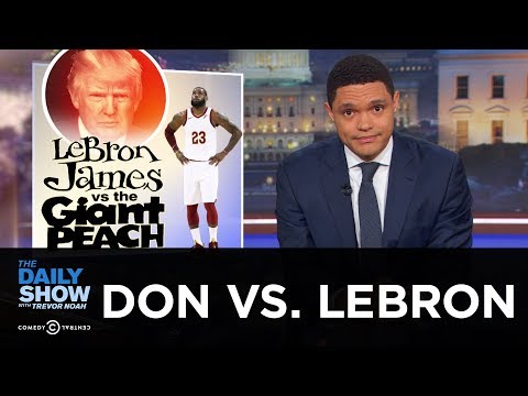 Trump Slams LeBron James on Twitter & Crashes a Rally in Ohio | The Daily Show