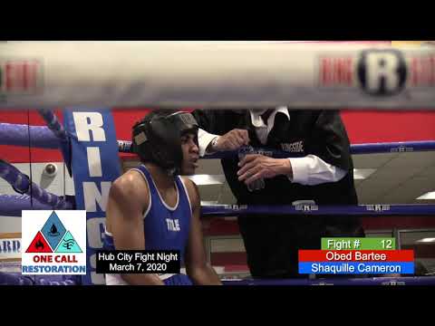 Obed Bartee vs Shaquille Cameron - Fight 12 Ring 2 Hub City Fight Night 7MAR 2020 in Jackson, TN