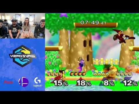 WaveDash 2023 Losers Round 4 - Bung J666 Vs. Gooms & Enzyme - SSBM Tournament