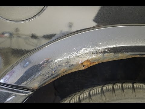 Autolackreparatur-Anleitung - Teil 1 "Reparatur von Löchern und tiefen Schäden in Metallteilen"