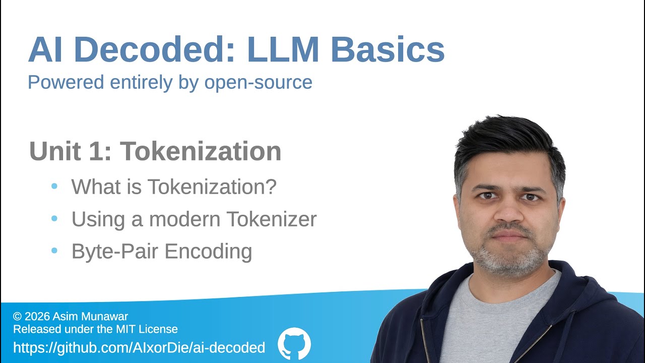 LLM Basics 1: How AI Reads Text: Tokenization Explained Simply (with Real Code!)