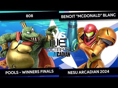 NESU Arcadian 2024 - 808 (K Rool) vs Benoit "McDonald" Blanc (Samus) - Pools - Winners Finals