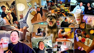 VLOG ― seeing bestie's new apartment, va*ing for the first time, girls night out, cooking new recipe