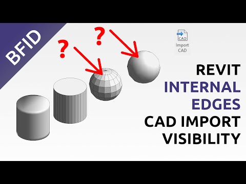 Revit 2023 Imported Mesh Enhancement Showcase | Internal Edges Visibility