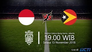 Live Streaming RCTI, Indonesia Vs Timor Leste di Piala Suzuki AFF, Selasa Pukul 19.00 WIB