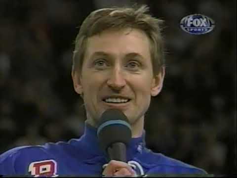 1998-99 NHL Pittsburgh Penguins vs New York Rangers  Wayne Gretzky's Last Game.
