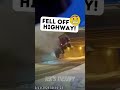 TRUCK fell off the overpass LUCKY LANDING!😲 #drivingfails