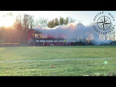 Beskid Andrychów vs Unia Oświęcim 30.10.2021r. Doping + oprawa