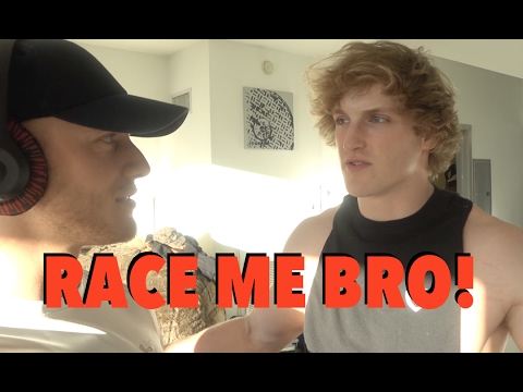 Challenged Him To Race Me | Logan Paul
