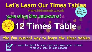 Kidzone - Do You Know The Twelve Times Table?