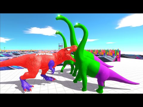 SPIDERMAN T REX DEATH RUN - Jurassic World Evolution 2