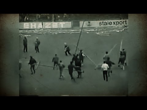 Ruch Chorzów Mistrz Polski 1989r Zamieszki po meczu. Niebiescy Polish Hooligans.
