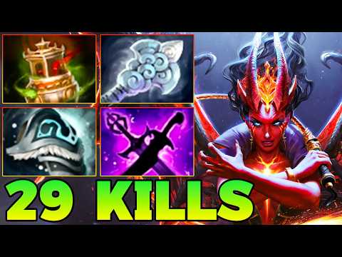 29 Kills QOP Dota 2 Mid Lane Beast Best Queen Of Pain Dota 2 Gameplay Guide Build 7.40