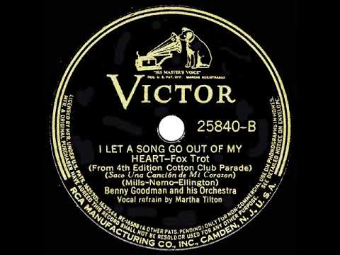 1938 HITS ARCHIVE: I Let A Song Go Out Of My Heart - Benny Goodman (Martha Tilton, vocal)