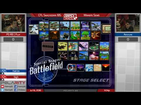 CFL Smackdown 185 Melee - PG Plup (Falco) vs Arakune (Marth) - Winners Semis