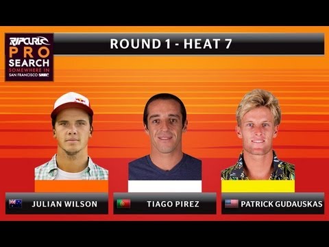 Round 1 - Heat 7: Wilson vs. Pires vs. Gudauskas